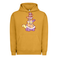 Pigment Peanut Butter cute turtle stack Urban Hoodie - linhVisuals