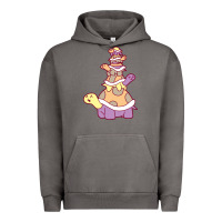 Pigment Tornado cute turtle stack Urban Hoodie - linhVisuals