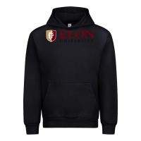 Black ELON UNIVERSITY Urban Hoodie - linhVisuals
