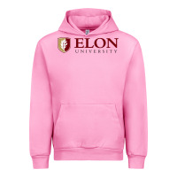 Fuchsia Pink ELON UNIVERSITY Urban Hoodie - linhVisuals