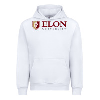 White ELON UNIVERSITY Urban Hoodie - linhVisuals