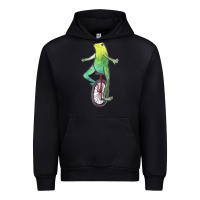 Black dat boi watercolor unicycle frog Urban Hoodie - linhVisuals