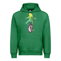 Emerald dat boi watercolor unicycle frog Urban Hoodie - linhVisuals