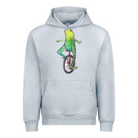 Heather Grey dat boi watercolor unicycle frog Urban Hoodie - linhVisuals