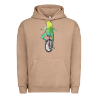 Pigment Burro dat boi watercolor unicycle frog Urban Hoodie - linhVisuals