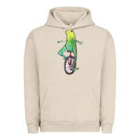 Pigment French Oak dat boi watercolor unicycle frog Urban Hoodie - linhVisuals