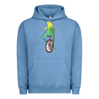 Pigment Pebble Blue dat boi watercolor unicycle frog Urban Hoodie - linhVisuals