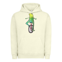 Pigment Pistachio dat boi watercolor unicycle frog Urban Hoodie - linhVisuals