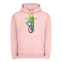 Pigment Salmon dat boi watercolor unicycle frog Urban Hoodie - linhVisuals