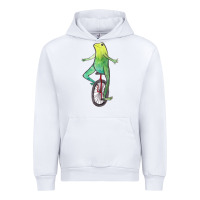 White dat boi watercolor unicycle frog Urban Hoodie - linhVisuals