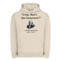 Pigment French Oak funny thomas jefferson usa history teacher student gift t shirt Urban Hoodie - linhVisuals