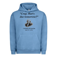 Pigment Pebble Blue funny thomas jefferson usa history teacher student gift t shirt Urban Hoodie - linhVisuals