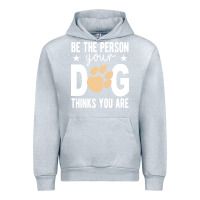 Heather Grey be the person your dog thinks you are t  shirt be the person your dog Urban Hoodie - linhVisuals