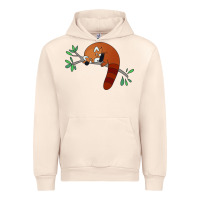 Sandshell red panda sleeping Urban Hoodie - linhVisuals