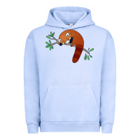Pigment Grape Ice red panda sleeping Urban Hoodie - linhVisuals