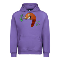 Tulip red panda sleeping Urban Hoodie - linhVisuals