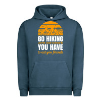 Pigment Midnight Navy hiking t  shirt go hiking Urban Hoodie - linhVisuals
