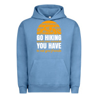 Pigment Pebble Blue hiking t  shirt go hiking Urban Hoodie - linhVisuals