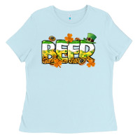 Baby Blue St. Patrick's Day beer Ladies Tee - CowGirlArtShop