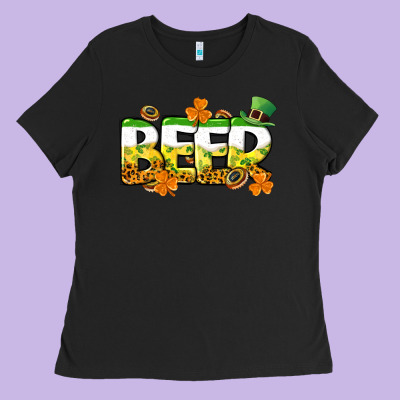 St. Patrick's Day Beer Ladies Tee Designed By Cowgirlartshop