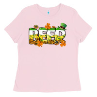 Bubblegum Pink St. Patrick's Day beer Ladies Tee - CowGirlArtShop