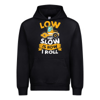 Black asphalt paving operator quote low and slow is how i roll t shirt Urban Hoodie - linhVisuals