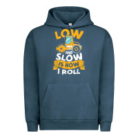 Pigment Midnight Navy asphalt paving operator quote low and slow is how i roll t shirt Urban Hoodie - linhVisuals