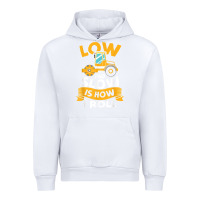 White asphalt paving operator quote low and slow is how i roll t shirt Urban Hoodie - linhVisuals