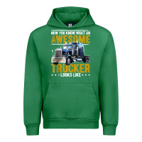 Emerald awesome trucker big rig semi trailer truck driver gift men tank top Urban Hoodie - linhVisuals