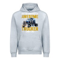 Heather Grey awesome trucker big rig semi trailer truck driver gift men tank top Urban Hoodie - linhVisuals