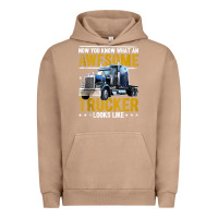 Pigment Burro awesome trucker big rig semi trailer truck driver gift men tank top Urban Hoodie - linhVisuals