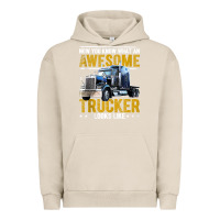 Pigment French Oak awesome trucker big rig semi trailer truck driver gift men tank top Urban Hoodie - linhVisuals
