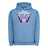 Pigment Pebble Blue barber shirts for women   funny hairdresser barber t shirt Urban Hoodie - linhVisuals