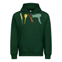 Forest Green barber vintage hairdresser hairstylist cosmetologist t shirt Urban Hoodie - linhVisuals
