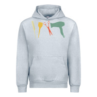 Heather Grey barber vintage hairdresser hairstylist cosmetologist t shirt Urban Hoodie - linhVisuals