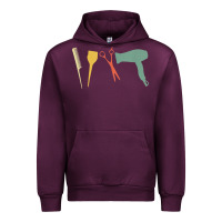 Mauve Wine barber vintage hairdresser hairstylist cosmetologist t shirt Urban Hoodie - linhVisuals