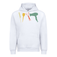 White barber vintage hairdresser hairstylist cosmetologist t shirt Urban Hoodie - linhVisuals