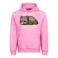 Fuchsia Pink do not disturb i'm busy funny lazy gift Urban Hoodie - linhVisuals