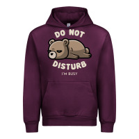Mauve Wine do not disturb i'm busy funny lazy gift Urban Hoodie - linhVisuals
