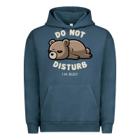 Pigment Midnight Navy do not disturb i'm busy funny lazy gift Urban Hoodie - linhVisuals