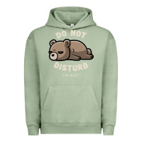 Pigment Oil Green do not disturb i'm busy funny lazy gift Urban Hoodie - linhVisuals