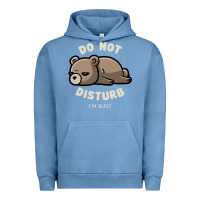 Pigment Pebble Blue do not disturb i'm busy funny lazy gift Urban Hoodie - linhVisuals
