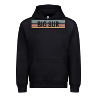 Black big sur california ca usa retro sweatshirt Urban Hoodie - linhVisuals