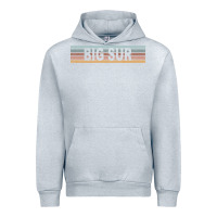 Heather Grey big sur california ca usa retro sweatshirt Urban Hoodie - linhVisuals