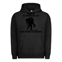 Pigment Black wounded war Urban Hoodie - linhVisuals