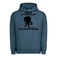 Pigment Midnight Navy wounded war Urban Hoodie - linhVisuals