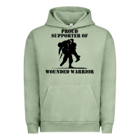 Pigment Oil Green wounded war Urban Hoodie - linhVisuals