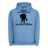 Pigment Pebble Blue wounded war Urban Hoodie - linhVisuals