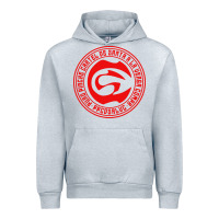 Heather Grey cartel de santa Urban Hoodie - linhVisuals