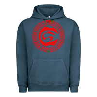 Pigment Midnight Navy cartel de santa Urban Hoodie - linhVisuals